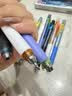 得力（deli）开学季IN核赛博低重心速干按动中性笔 0.5mm双球珠ST头学生刷题笔考试高颜值4支/盒SA435高考考试 实拍图