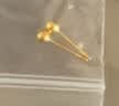 老庙黄金耳钉足金999古韵金耳饰古法工艺小金豆送女友生日礼物 实拍图