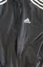 adidas通勤休闲三条纹连帽夹克早秋外套卫衣男装阿迪达斯轻运动   黑色/白   XL 实拍图