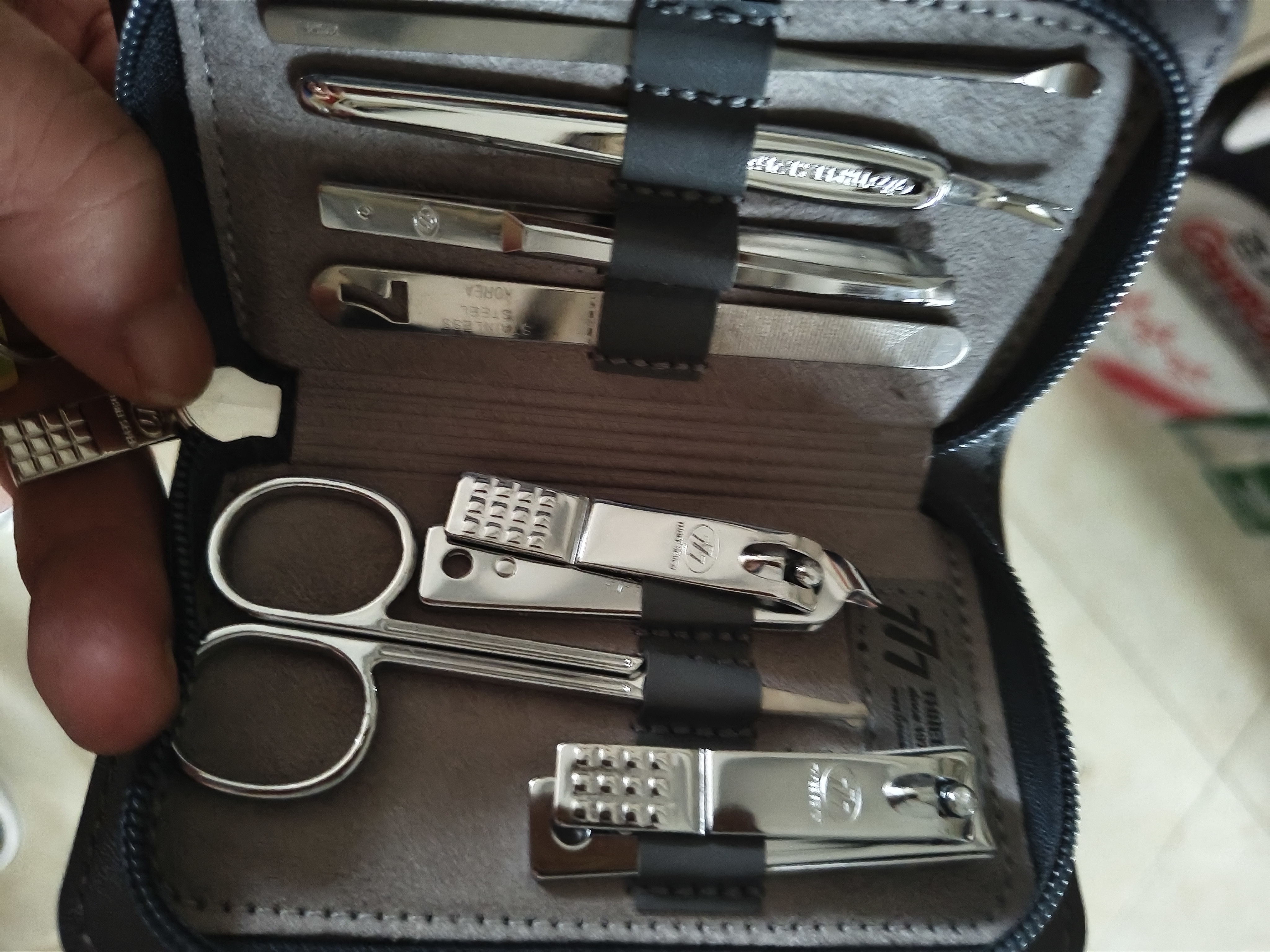 777指甲刀套装 进口指甲剪指甲钳工具包全套挖耳勺 HM071教师节礼物 实拍图