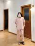 自由系睡衣女士100%纯棉春夏季2件套短袖七分睡裤防螨家居服套装可外穿 实拍图