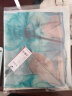 DAVINCICODE真丝丝巾女送长辈春夏季桑蚕丝防晒披肩纱巾妈妈生日礼物 青花微语 水蓝 实拍图