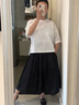 MUJI 女式 凉感罩衫T恤上衣打底衫女款内搭女装短袖 26年夏季BC2Q6C6S 白色 L （165/88A） 实拍图