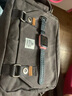 Troop英国男包单肩包相机斜挎包背包男横款复古单肩背包斜肩帆布包男包 小号黑灰色RWAXC004-M 实拍图