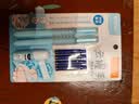 晨光文具小学生钢笔套装开学练字正姿热可擦晶蓝（钢笔*2+润笔器+3.4mm墨囊*4）HAFP2649云握手蓝杆 实拍图
