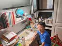 孩视宝国AA桌面大路灯儿童学生台灯护眼学习防蓝光全光谱学习桌专用灯 I01-50W-R【红光款】台式大路灯 实拍图