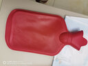青烟墨香【热水袋】加厚橡胶热水袋 中大大号平斜纹注水暖水袋 (促销)单面斜纹大号1.7L红色 实拍图