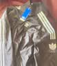 adidas通勤百搭三条纹休闲运动夹克早秋外套男女阿迪达斯三叶草   岩层深土地棕 (推荐选大一码)   M 实拍图