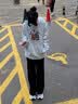 画枕眠（HUAZHENMIAN）黑色柳叶弯刀男士直筒高街修身显瘦长裤高街美式cleanfit微喇裤 黑色 【高质量】 L /建议110-125 实拍图