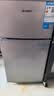 志高（CHIGO）小冰箱迷你小型家用冷藏冷冻两用宿舍出租房用双门办公室电冰箱节能省电 【一级能效】58L银色【全国联保丨节能省电】 实拍图