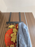 三利家居连帽浴裙女吸水速干不易掉毛浴巾式浴衣男情侣浴袍睡袍 蓝色 实拍图