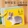 小象跳舞宝宝认知卡片早教训练0-3岁识字动物水果看图识物婴儿童卡片玩具 实拍图