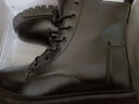 PULIWEI雪地靴女2024年新款时尚棉鞋英伦风马丁短靴秋冬季加厚加绒女鞋子 黑色加绒 38 (240mm) 实拍图