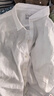 MUJI 女式 汉麻水洗衬衫领长袖衬衫女士女装衬衣外套内搭上衣女款春夏 白色 M （160/84A ） 实拍图