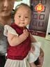 优奇周岁女宝宝礼服夏2026中式国风红色公主裙生日宴抓周衣服婴儿裙子 实拍图