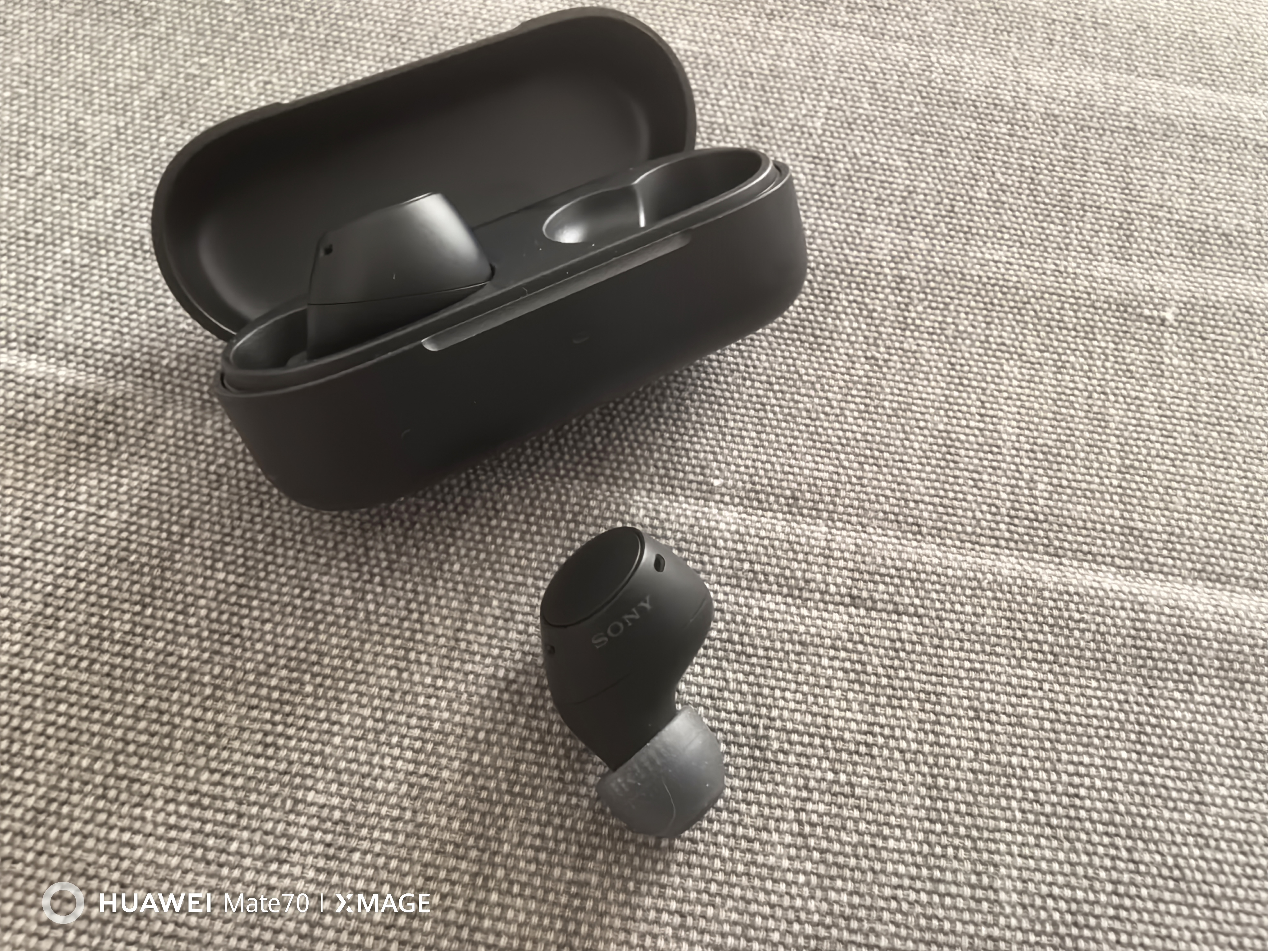 索尼（SONY）WF-C510 真无线蓝牙耳机 运动防水 被动物理降噪舒适佩戴华为苹果适用 情人节礼物送男女友学生 黑色 实拍图