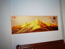 格栩背靠金山客厅卧室床头装饰画自粘墙贴纸画房间沙发背景墙壁纸贴画 静心金山 180*60cm 打印边框 实拍图