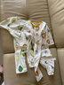 婧麒婴儿连体衣夏装新生男女宝宝夏季衣服纯棉薄款空调服爬服夏天 萌鸡可 80cm 实拍图