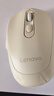 联想（Lenovo）无线鼠标 轻音商务办公鼠标 人体工学 侧键 适用笔记本台式机一体机 M130浅黄 实拍图