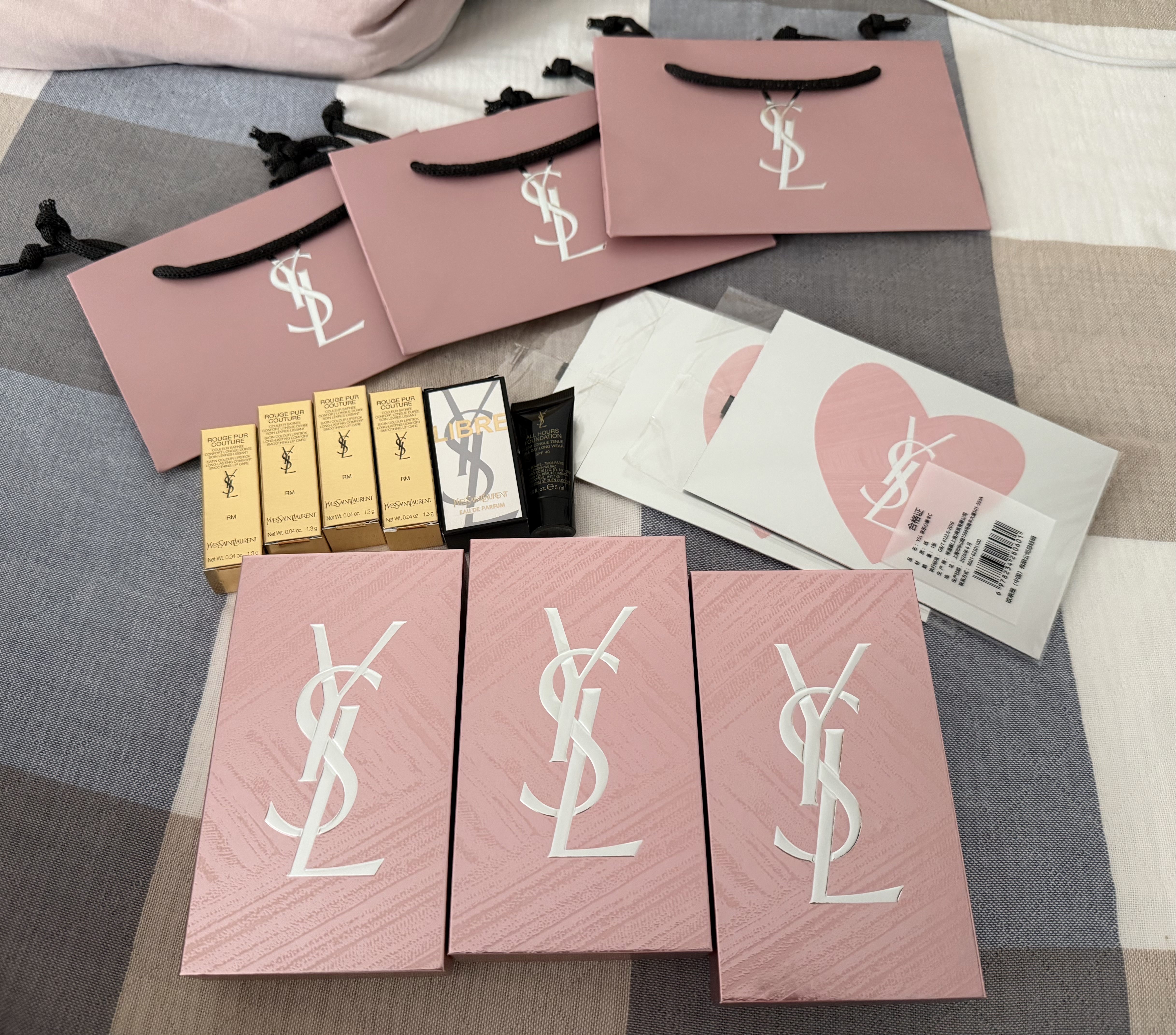 YSL圣罗兰黑管镜面爱心唇釉610乌龙奶茶口红滋润显气色化妆品生日礼物女 实拍图