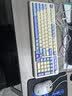 狼蛛（AULA）S99无线蓝牙有线三模键盘机械手感 游戏电竞专用 99键 RGB背光拼色静音键盘鼠标套装mac电脑键盘 S99烟雨蓝【三模/RGB】+三模鼠标 实拍图