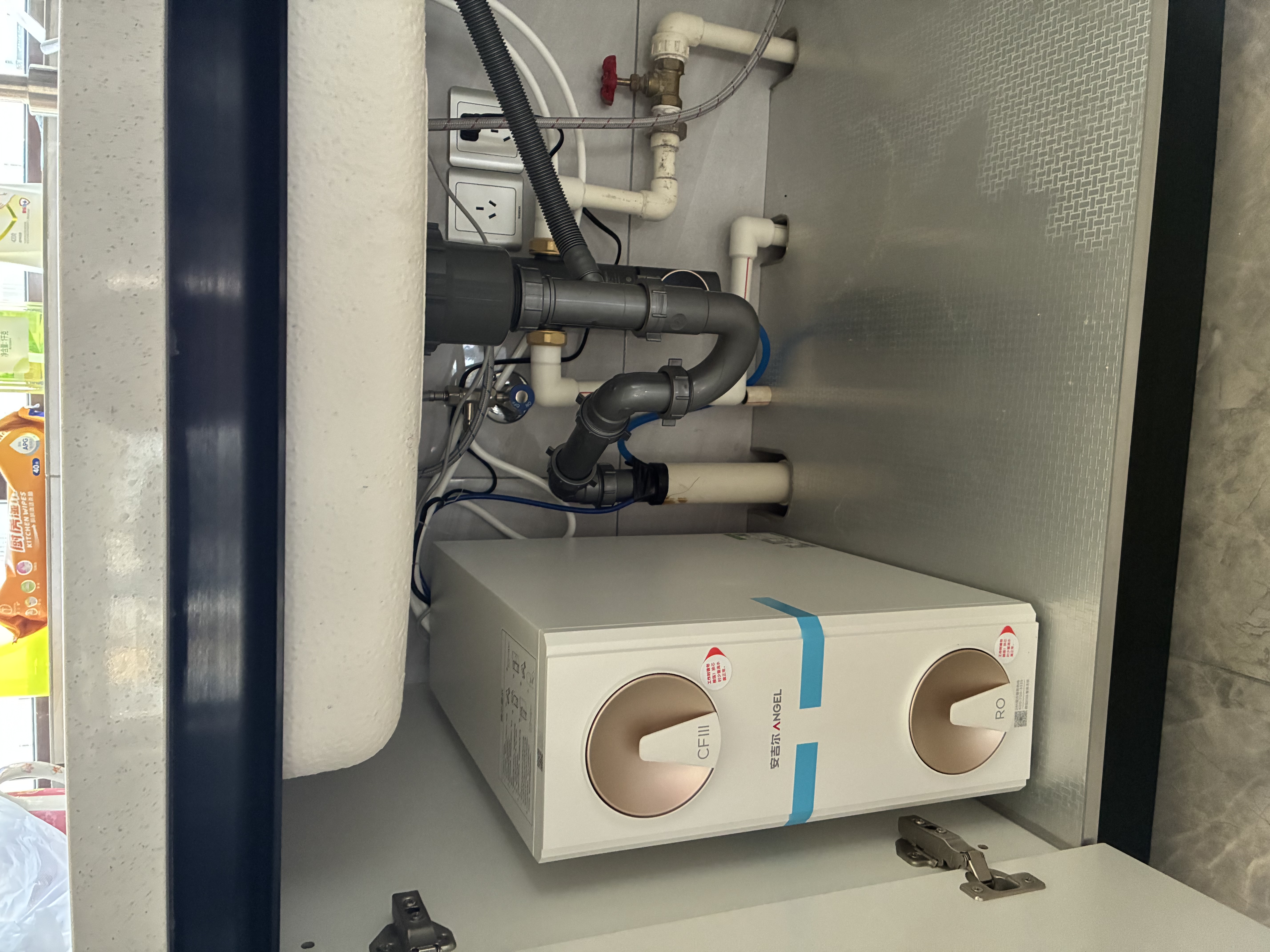安吉尔哪吒高速全厨净水器1600G家用净水器10年长效RO膜厨房专用净水机J3779-ROC216 实拍图