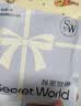 秘密世界（SecretWorld）A类婴儿棉内裤女纯棉裆7a级抑菌女款中腰透气蕾丝少女士三角短裤 【法式蕾丝|全裤抑菌】甘石+杏灰+灰色 XL 【110-130斤】 实拍图