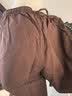 优衣库麻混纺舒适短裤女装485251 37 栗色 XL 实拍图