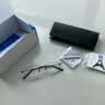 依视路（ESSILOR） 钻晶系列高清耐磨防蓝光近视超薄镜片专业配度数眼镜架男女镜框 钛+金属-全框-4004BK-黑色 镜框+依视路A4防蓝光1.56现片 实拍图