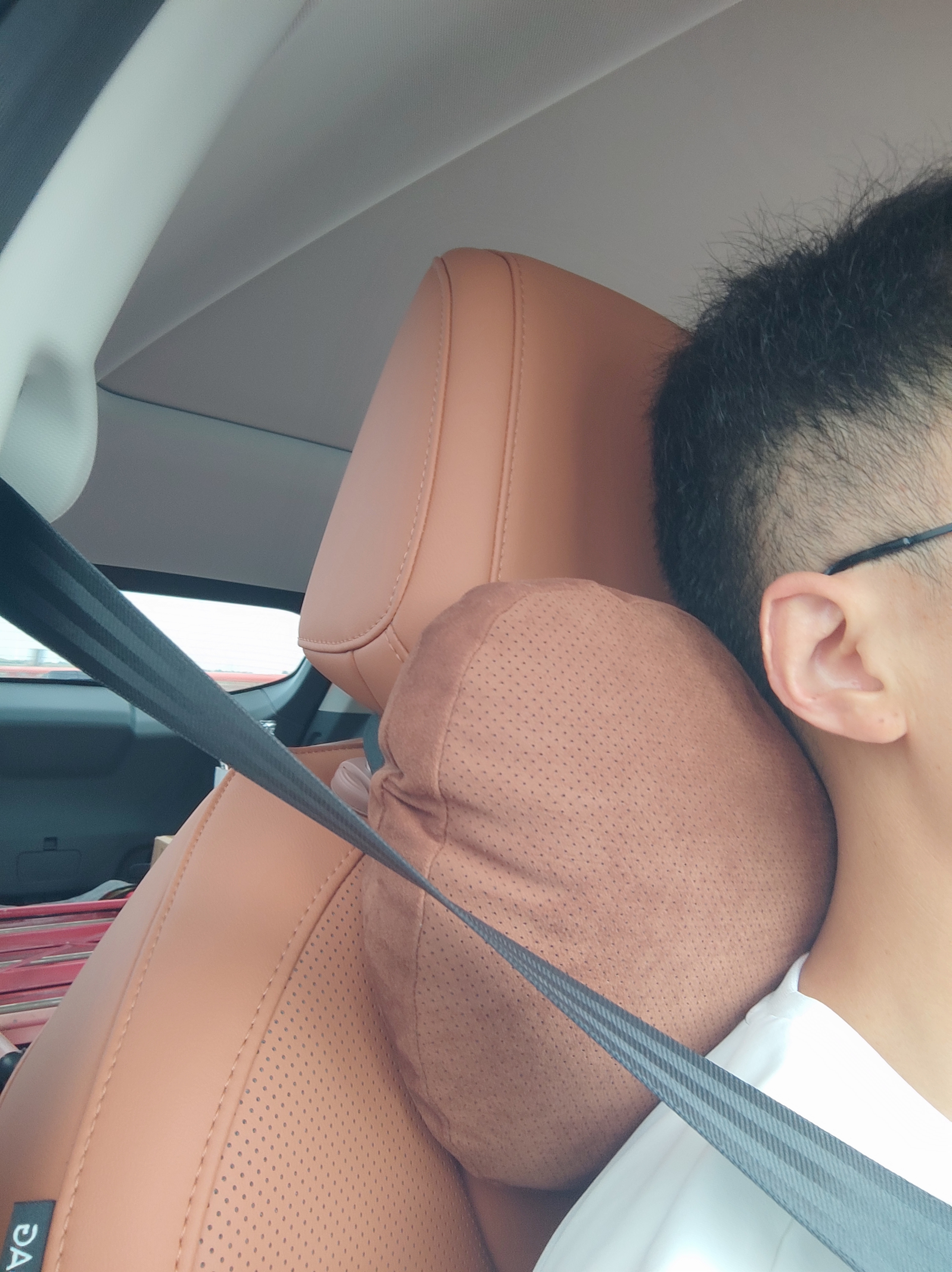 文丰汽车头枕靠枕适用于奔驰迈巴赫头枕特斯拉座椅腰靠枕护颈枕通用 实拍图
