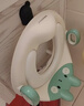 世纪宝贝（babyhood）儿童马桶圈男女宝宝坐便器马桶辅助便圈PVC软坐垫 小兔子 薄荷绿 实拍图
