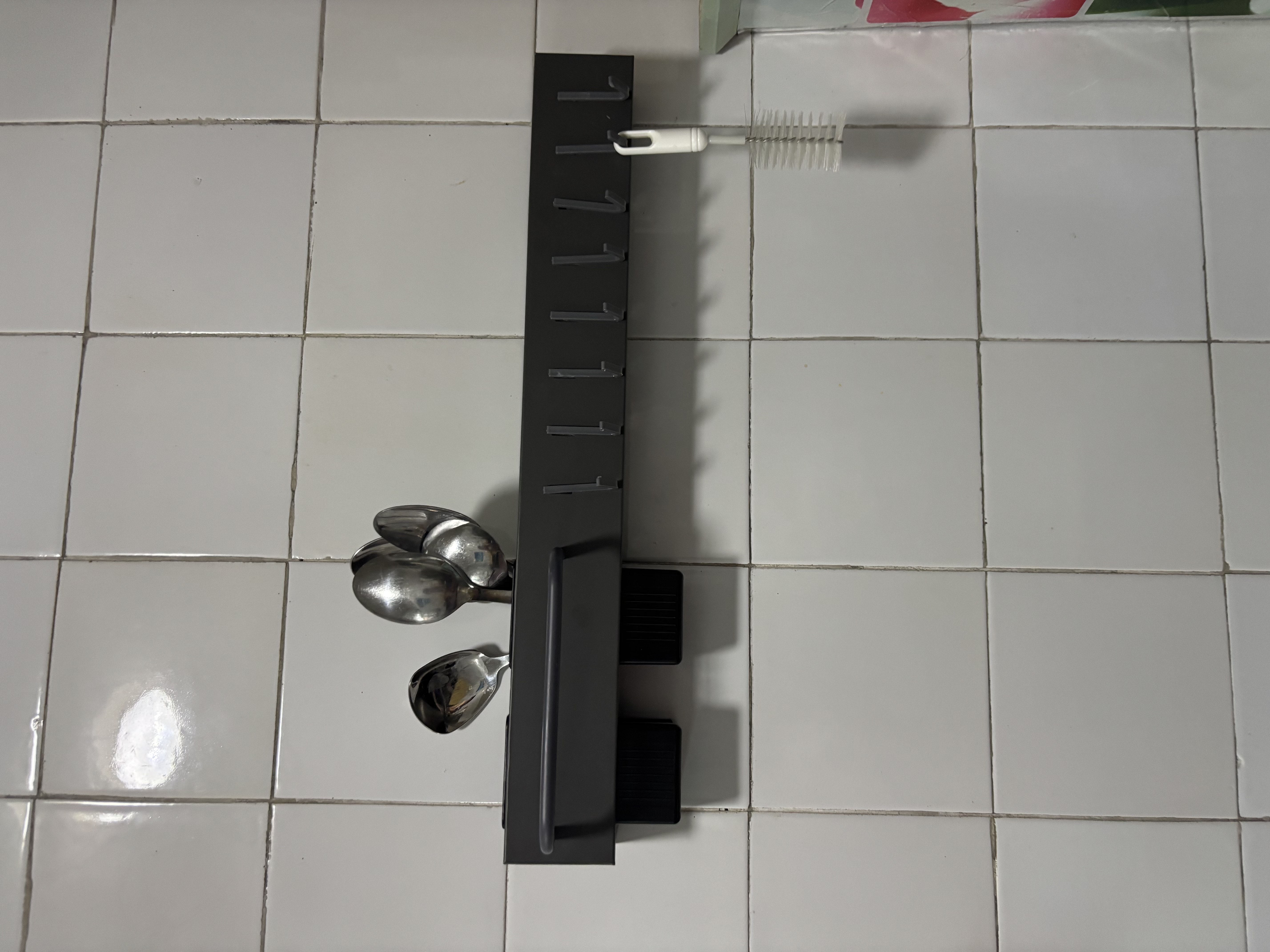 京严刀架置物架壁挂式筷笼一体厨房挂架挂钩多功能刀具锅铲收纳挂杆 实拍图