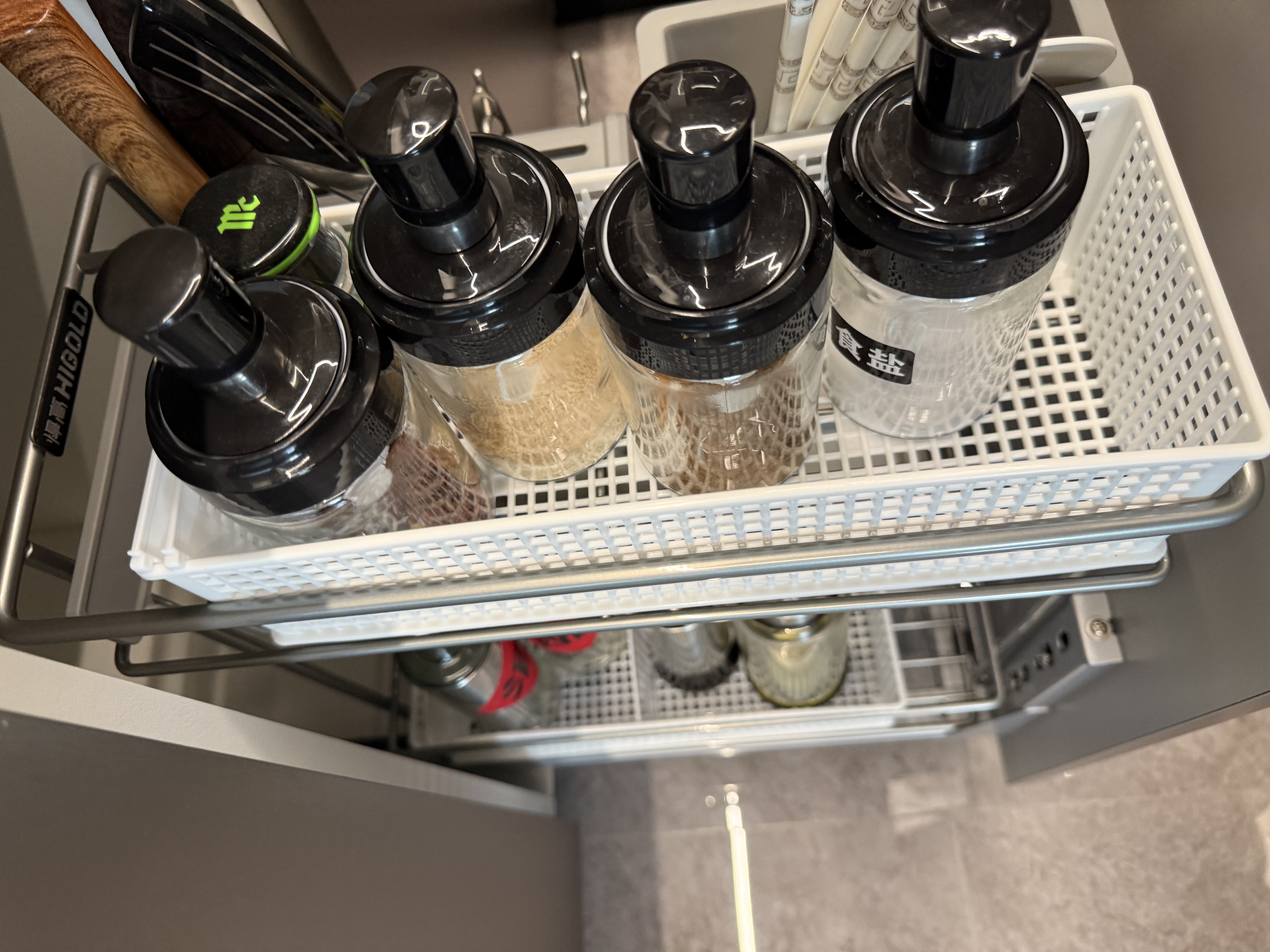 拜杰调料盒调料瓶调味罐4只装250ml加厚玻璃带勺盐罐料罐一体式调味瓶 实拍图