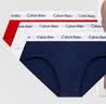 Calvin Klein内衣【吸湿速干】男士三条装提花ck棉质微弹舒适贴身三角内裤男 I03-月光白/枫叶红/海涛蓝 3条 L 实拍图