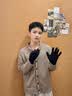 卡尔美（KELME）手套冬季男女户外跑步骑行保暖防寒自行车加绒足球训练骑车手套 实拍图