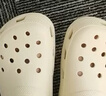 卡骆驰（CROCS）经典洞洞鞋轻便百搭女沙滩鞋包头拖鞋男鞋|10001 骨白色-2Y2(含智必星) 39 (240mm) 实拍图