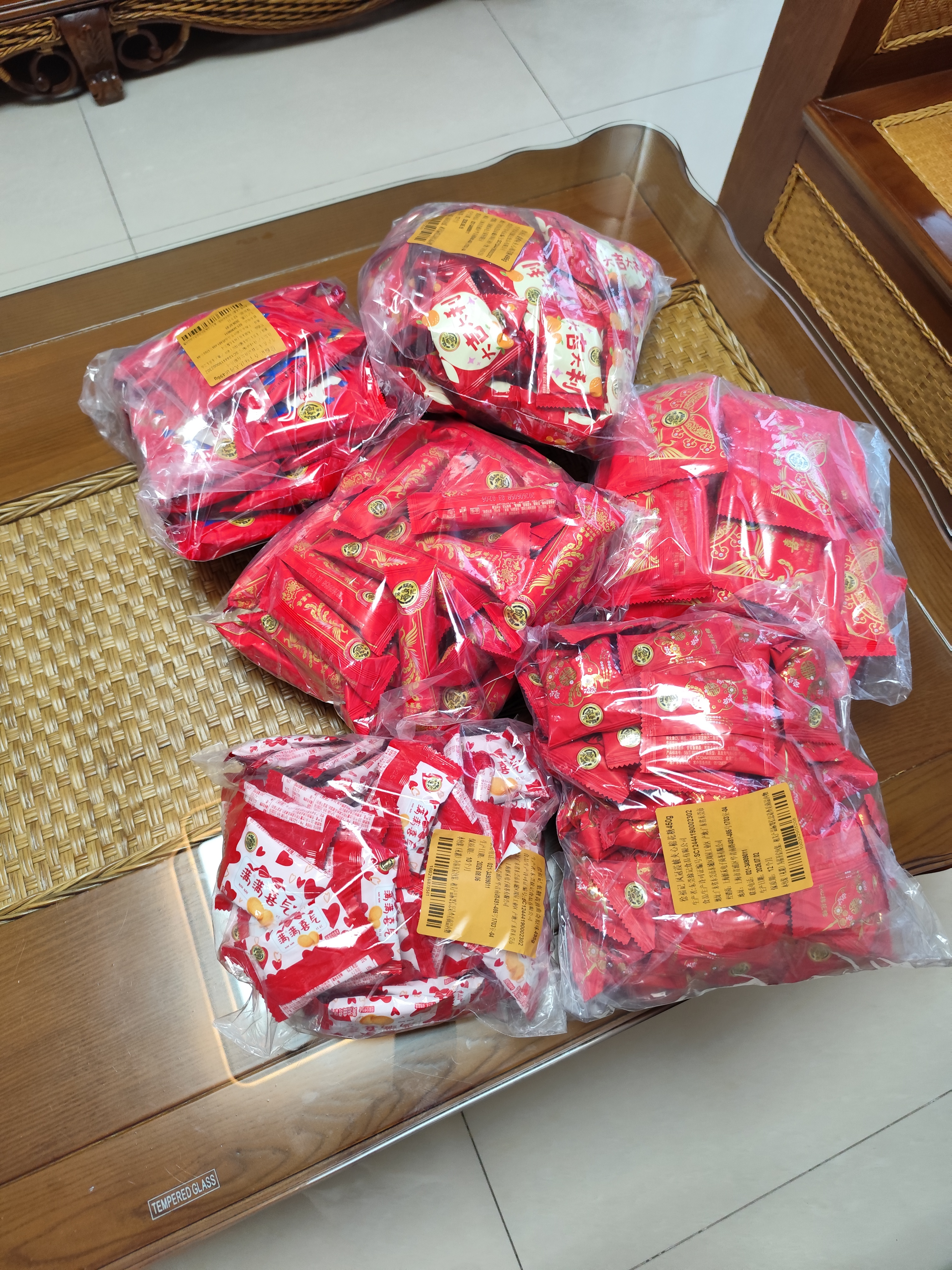 徐福记夹心米果卷495g  结婚喜糖喜饼 饼干糕点 休闲零食乔迁宝宝宴客糖 实拍图