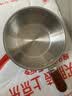 特厚不锈钢平底锅奶锅电磁炉通用不粘锅辅食锅汤锅煮锅蒸锅汤锅 胡桃木锅17cm 实拍图