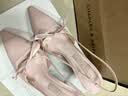 CHARLES&KEITH缎面蝴蝶结尖头高跟凉鞋女生日礼物送女友CK1-60361556 Light Pink浅粉色 37 实拍图