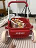 kidpop宝宝学步车1-3岁婴儿多功能手推车防侧翻可调速助步车 周岁礼物 【环保PP车斗】活力红 实拍图