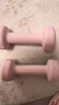 Keep哑铃女士健身家用彩色浸塑环保手铃亚铃全身塑形樱粉1kg*2 实拍图