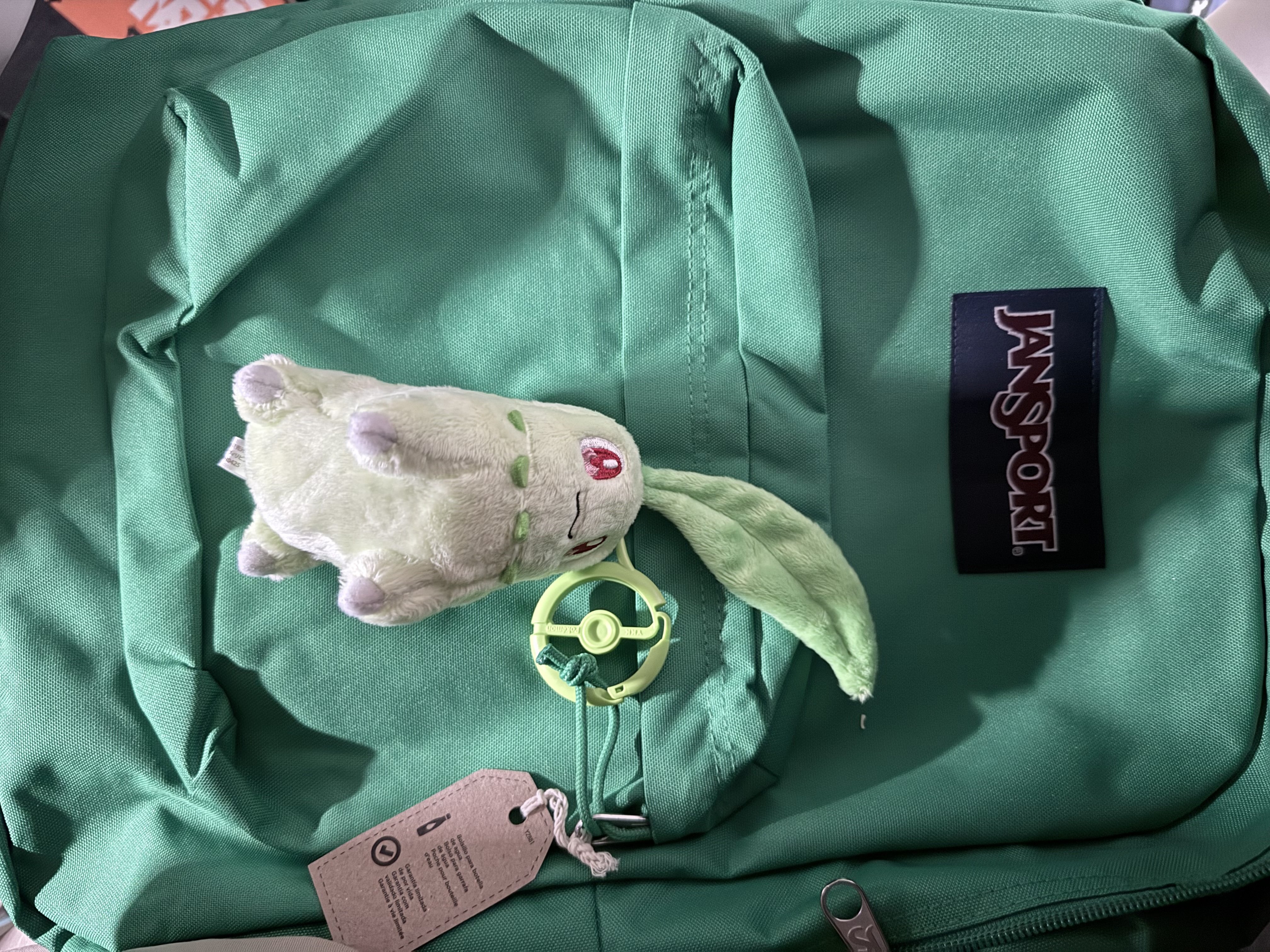 JANSPORT杰斯伯双肩包女学生旅行包26L旅行轻便透气书包男背包 4QUT88Q带感绿/焦绿-侧边袋 实拍图