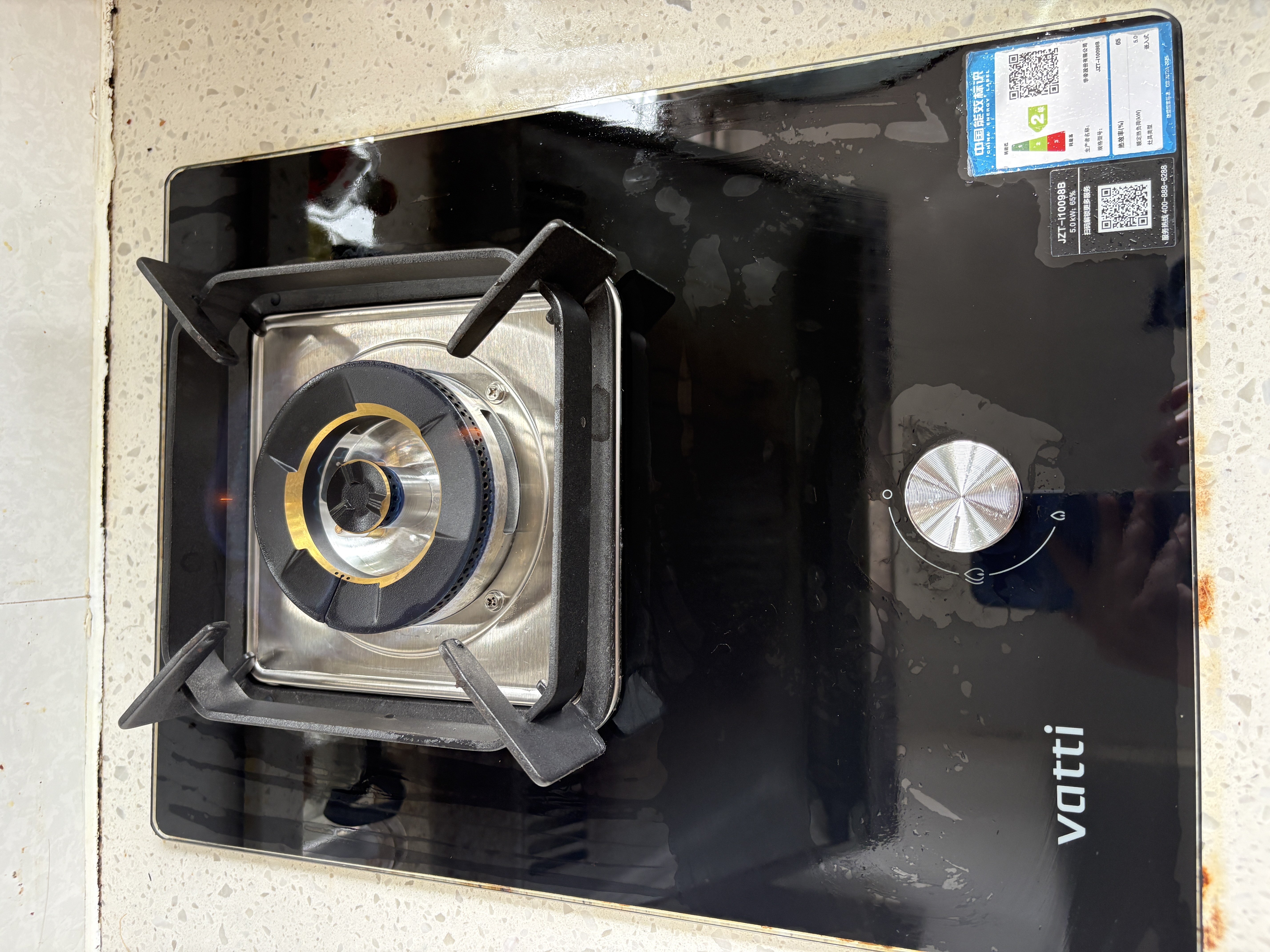 华帝燃气灶天然气嵌入式台式两用单灶头单眼灶5.0kW猛火以旧换新上门安装煤气炉灶具灶台i10098B 实拍图