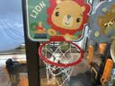 费雪（Fisher-Price）儿童玩具球10cm彩印球狮子+室内挂式投篮框生日礼物礼品 实拍图