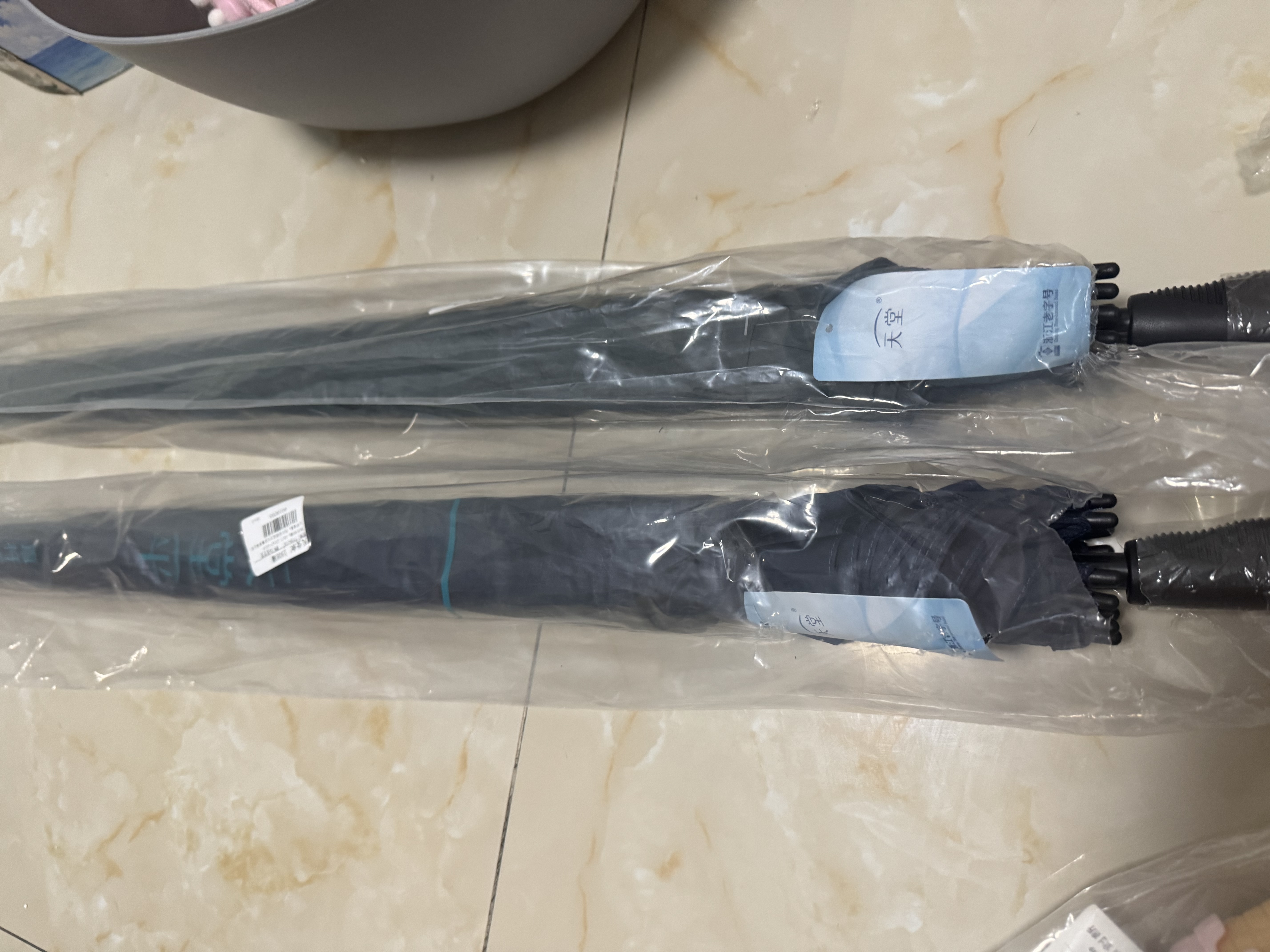 天堂伞 防风雨伞长柄 10骨大伞长柄伞黑胶防晒晴雨两用 苍岭绿 实拍图