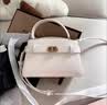 CHARLES&KEITH鳄鱼纹凯莉包手提斜挎婚包包女包生日礼物送女友CK2-50270880-1 Ivory象牙色 S 实拍图