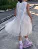 女童裙子夏薄款2026新款夏季儿童碎花裙夏装小女孩洋气公主连衣裙 郁金香裙子 140 实拍图