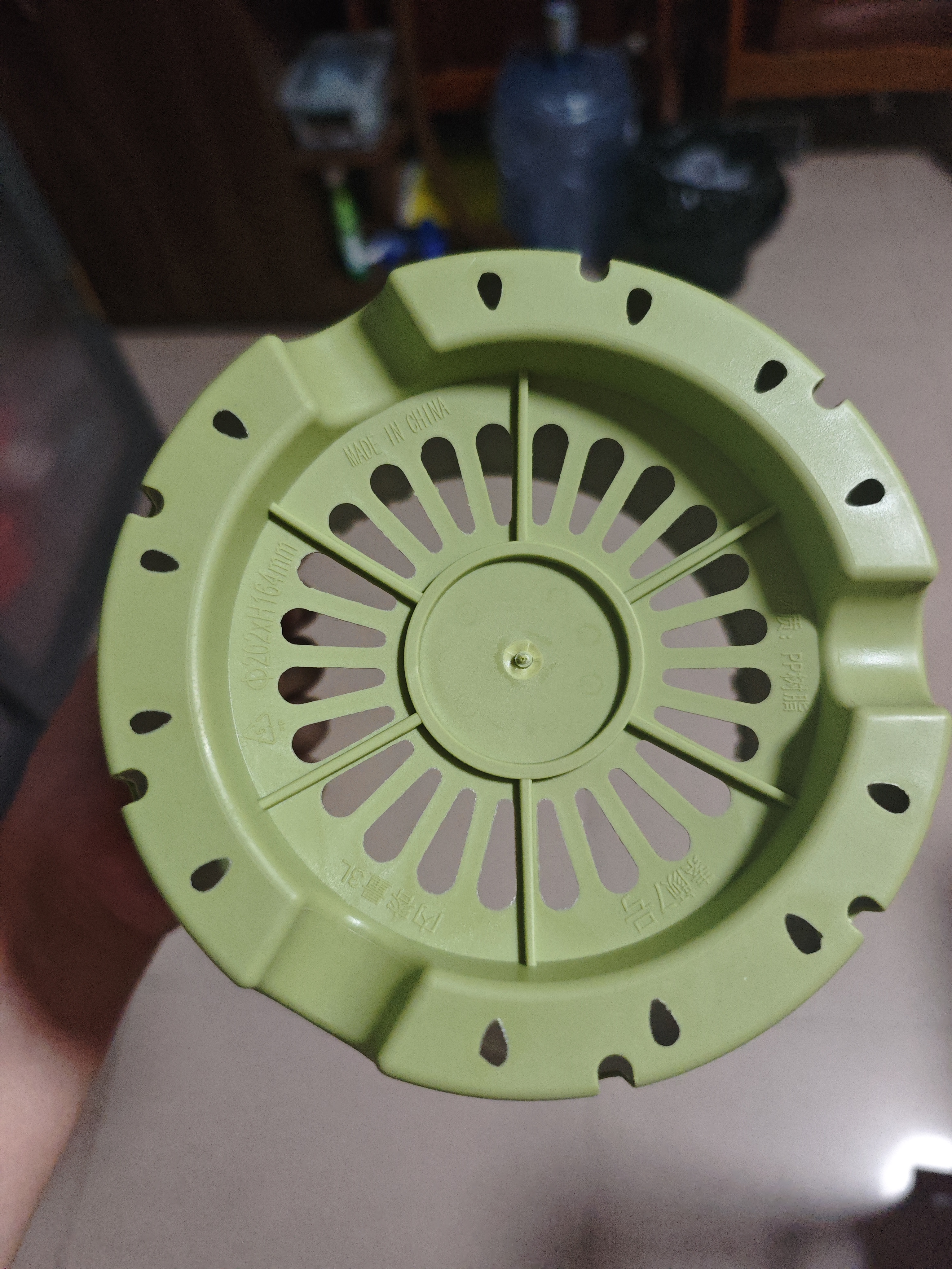 史丹利花盆家用树脂塑料盆栽加厚多肉月季阳台庭院加仑盆苹果绿高164mm 实拍图