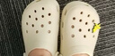 卡骆驰（CROCS）经典洞洞鞋轻便百搭女沙滩鞋包头拖鞋男鞋|10001 骨白色-2Y2(含智必星) 39 (240mm) 实拍图