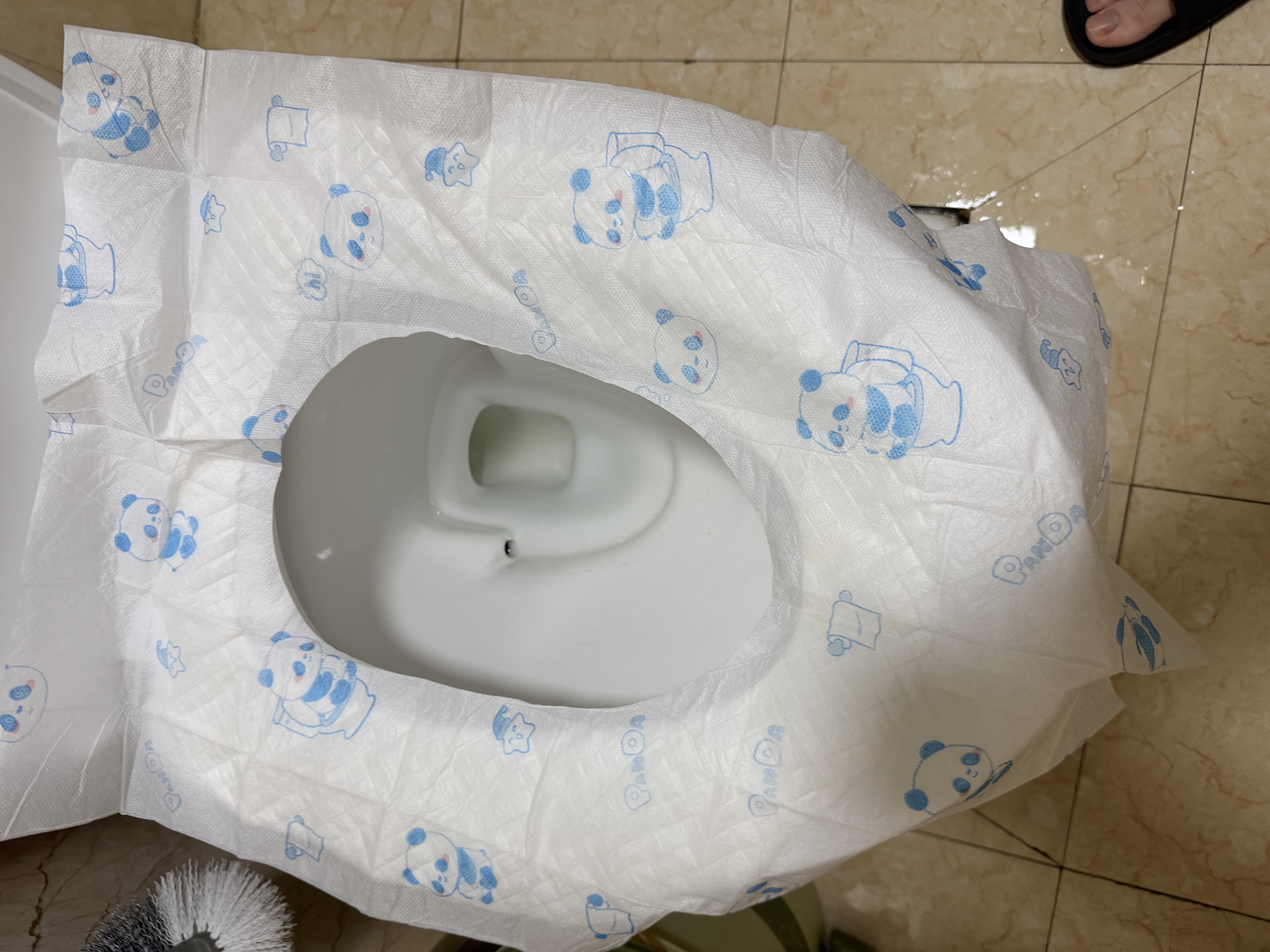美丽雅一次性马桶垫抑菌独立包装坐便垫四季通用隔离套隔脏膜防水产妇旅行儿童加厚加大 实拍图